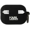 Karl Lagerfeld 3D Logo NFT Karl and Choupette silikoninis dėklas skirtas AirPods Pro 2 juodos spalvos