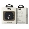 Karl Lagerfeld 3D Logo NFT Karl and Choupette silikoninis dėklas ausinėms AirPods 3 juodos spalvos