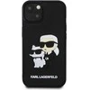 Karl Lagerfeld 3D Rubber Karl and Choupette dėklas telefonui Apple iPhone 13 juodos spalvos