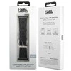 Karl Lagerfeld Apple Watch dirželis 38/40/41 mm KLAWMSAKLHPK STRAP SAFFIANO MONO Juodas