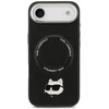 Karl Lagerfeld Choupette Pin MagSafe dėklas Apple iPhone Air juodos spalvos
