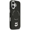 Karl Lagerfeld Choupette Pin MagSafe dėklas iPhone 17 telefonui, juodas