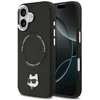 Karl Lagerfeld Choupette Pin MagSafe dėklas iPhone 17 telefonui, juodas
