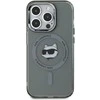 Karl Lagerfeld KLHMP15LHLSCHK Apple iPhone 15 Pro 6.1″ juodos spalvos kietas dėklas IML Metal Choupette Head Mag