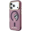 Karl Lagerfeld IML Choupette Peekaboo Magsafe dėklas, skirtas iPhone 18 Pro, bordo spalvos