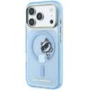 Karl Lagerfeld IML Choupette Peekaboo Magsafe dėklas, skirtas iPhone 18 Pro Max, mėlynas