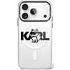 Karl Lagerfeld IML Choupette Sketch Logo MagSafe dėklas skirtas Apple iPhone 17 Pro Clear