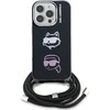 Karl Lagerfeld IML Crossbody K&CH Heads dėklas skirtas Apple iPhone 16 Pro Juodas
