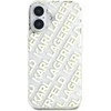 Karl Lagerfeld IML Electroplated Repeated Logo Apple iPhone 16 dėklas telefonui aukso spalvos