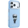 Karl Lagerfeld IML Ikonik Sketch Print MagSafe dėklas, skirtas iPhone 18 Pro Max / 17 Pro Max, šviesiai mėlynas