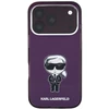 Karl Lagerfeld IML Ikonik Sketch Print MagSafe dėklas, skirtas iPhone 18 Pro / 17 Pro, bordo spalvos