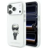 Karl Lagerfeld IML Ikonik Sketch Print MagSafe dėklas, skirtas iPhone 18 Pro Max / 17 Pro Max, smėlio spalvos
