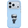 Karl Lagerfeld IML Ikonik Sketch Print MagSafe dėklas, skirtas iPhone 18 Pro Max / 17 Pro Max, šviesiai mėlynas