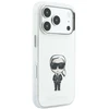 Karl Lagerfeld IML Ikonik Sketch Print MagSafe dėklas, skirtas iPhone 18 Pro Max / 17 Pro Max, smėlio spalvos
