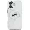 Karl Lagerfeld KLHMP16MHLSKCH Apple iPhone 16 Plus 6.7" baltos spalvos kietas dėklas IML Metal Karl&amp;Choupette Head