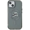 Karl Lagerfeld KLHMP15SHLSKCK Apple iPhone 15 6.1″ juodos spalvos kietas dėklas IML Metal Karl&Choupette Head Ma