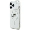 Karl Lagerfeld IML K&CH Heads Metal Frame MagSafe dėklas skirtas Apple iPhone 17 Pro skaidrus