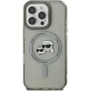 Dėklas Karl Lagerfeld KLHMP16LHLSKCK Apple iPhone 16 Pro 6.3" juodos spalvos hardcase IML Metal Karl&amp;Choupette Head