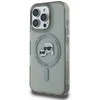 Karl Lagerfeld KLHMP16LHLSKCK Apple iPhone 16 Pro 6.3″ juodos spalvos kietas dėklas IML Metal Karl&Choupette Head