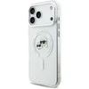 Karl Lagerfeld IML K&CH Heads Metal Frame MagSafe dėklas skirtas Apple iPhone 17 Pro Max skaidrus