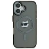 Karl Lagerfeld KLHMP16MHLSCHK Apple iPhone 16 Plus 6.7″ juodos spalvos kietas dėklas IML Metal Choupette Head MagS