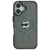 Karl Lagerfeld IML Metal Choupette Head MagSafe Apple iPhone 16 Case - dėklas telefonui juodos spalvos