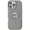 Karl Lagerfeld KLHMP16LHLSKIK Apple iPhone 16 Pro 6.3″ juodos spalvos kietas dėklas IML Metal Karl Head MagSafe