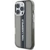 Karl Lagerfeld IML Stripe Logo Apple iPhone 16 Pro Max dėklas telefonui juodos spalvos