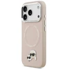 Karl Lagerfeld Karl & Choupette Pins MagSafe dėklas Apple iPhone 17 Pro rožinės spalvos
