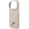 Karl Lagerfeld Karl & Choupette Pins MagSafe dėklas Apple iPhone 17 Pro rožinės spalvos