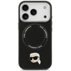 Karl Lagerfeld Karl Pin MagSafe dėklas Apple iPhone 17 Pro juodos spalvos