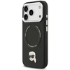 Karl Lagerfeld Karl Pin MagSafe dėklas Apple iPhone 17 Pro juodos spalvos