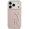 Karl Lagerfeld Karl Script Logo dėklas skirtas Apple iPhone 17 Pro rožinės spalvos
