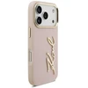 Karl Lagerfeld Karl Script Logo dėklas skirtas Apple iPhone 17 Pro rožinės spalvos