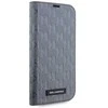 Karl Lagerfeld KLBKP14SSAKLHPG Apple iPhone 14 15 13 6.1″ bookdėklas sidabrinis Saffiano Monogram