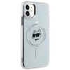 Karl Lagerfeld KLHMN61HLSCHH Apple iPhone 11 / Xr 6.1″ baltos spalvos kietas dėklas IML Metal Choupette Head Mag