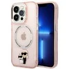 Karl Lagerfeld IML NFT Karl & Choupette MagSafe - dėklas skirtas Apple iPhone 14 Pro Max Rožinė