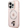 Karl Lagerfeld IML NFT Karl & Choupette MagSafe - dėklas skirtas Apple iPhone 14 Pro Max Rožinė
