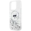 Karl Lagerfeld KLHMP14XLGCHSGH Apple iPhone14 Pro Max 6.7″ kietas dėklas skaidrus Liquid Glitter Choupette H