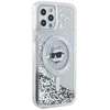 Karl Lagerfeld KLHMP12MLGCHSGH Apple iPhone12/12 Pro 6.1″ kietas dėklas skaidrus Liquid Glitter Choupette He