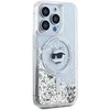 Karl Lagerfeld KLHMP13XLGCHSGH Apple iPhone13 Pro Max 6.7″ kietas dėklas skaidrus Liquid Glitter Choupette H
