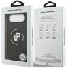 Karl Lagerfeld Silicone Karl&Choupette Ring MagSafe dėklas iPhone Air juodos spalvos