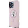 Dėklas Karl Lagerfeld Silicone Karl&Choupette MagSafe Apple iPhone 14 Pro Max rožinės spalvos