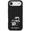 Karl Lagerfeld Liquid Silicone K&CH Sketch MagSafe dėklas skirtas Apple iPhone 17 Air juodos spalvos