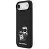 Karl Lagerfeld Liquid Silicone K&CH Sketch MagSafe dėklas skirtas Apple iPhone 17 Air juodos spalvos
