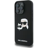 Karl Lagerfeld KLHMP16XSKCHPPLK Apple iPhone 16 Pro Max 6.9″ juodos spalvos kietas dėklas Silicone Double Heads Pr