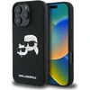 Karl Lagerfeld KLHMP16XSKCHPPLK Apple iPhone 16 Pro Max 6.9″ juodos spalvos kietas dėklas Silicone Double Heads Pr
