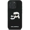 Karl Lagerfeld KLHMP16XSKCHPPLK iPhone 16 Pro Max 6.9″ juodos spalvos kietas dėklas Silicone Double Heads Pr