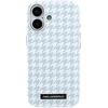 Karl Lagerfeld PU Houndstooth Resin Plate MagSafe dėklas skirtas Apple iPhone 17 Mėlyna