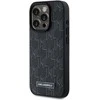 Karl Lagerfeld KLHMP15LPKHPORPK Apple iPhone15 Pro 6.1″ kietas dėklas juodos spalvos Leather Monogram Metal Logo MagSafe